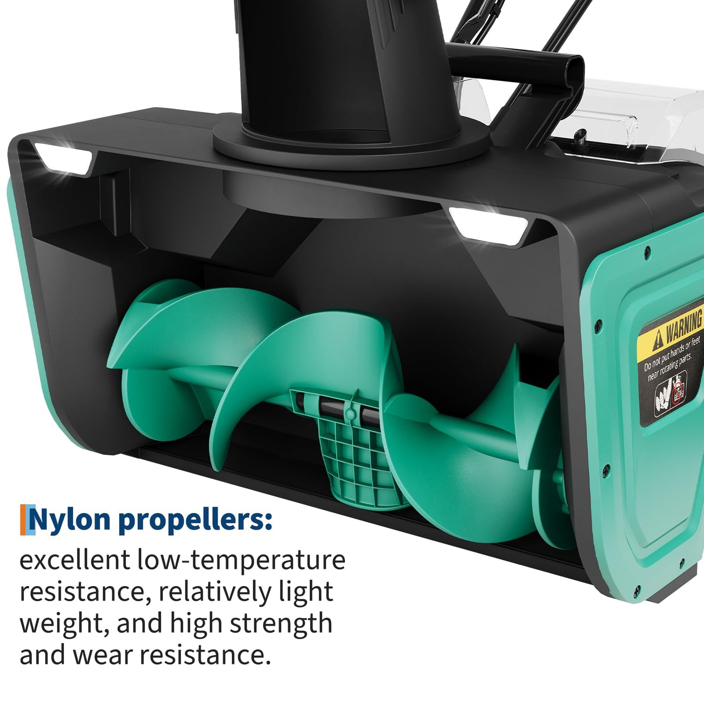 20" Cordless Electric Snow Blower- 40V 4.0Ah Battery Powerful Motor 19.6FT Throw Distance Lightweight Maneuverable for Driveways Patios Sidewalks