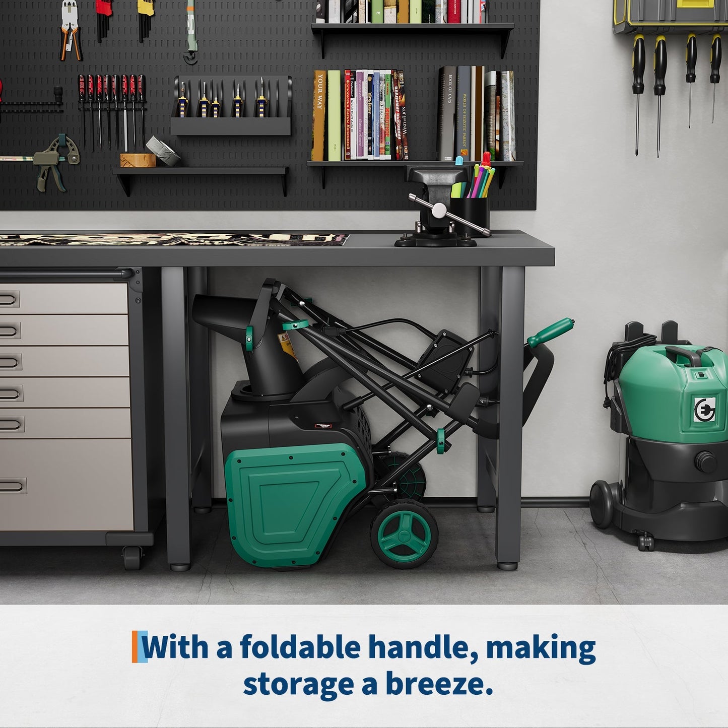 20-Inch Electric Snow Blower Brushless Motor 1800W 180° Adjustable Chute Waterproof All-Terrain Wheels 2 LED Lights Driveways Walkways